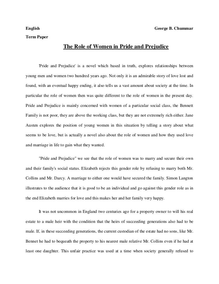 Thesis statement on pride and prejudice pride and prejudice summary pdf